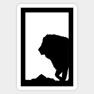 Lion Design - King of the Jungle Big Cat Lion Art Lion Lover Gift Magnet